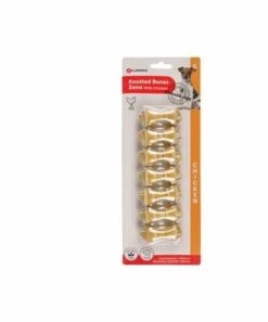 FLAMINGO Os Avec Noeuds Poulet Zeno S 6cm 7pcs