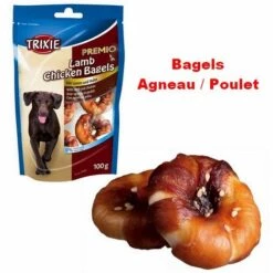 Friandises Bagels Agneau / Poulet Désignation : Friandises Bagel | Conditionnement : 100 G Trixie 31707