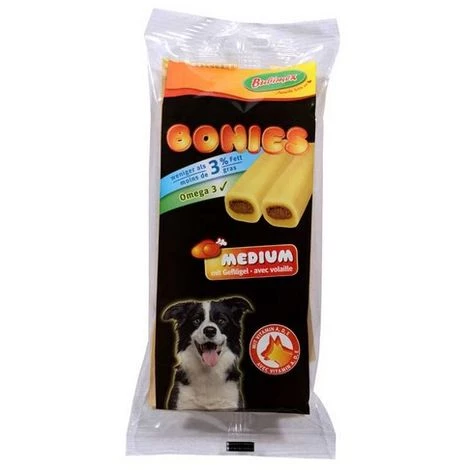 Friandises Pour Chien Bonies Stick Fourré Au Poulet Désignation : Bonies Stick Medium BUBIMEX 90691 3 Friandises Pour Chien Bonies Stick Fourré Au Poulet Désignation : Bonies Stick Medium BUBIMEX 90691