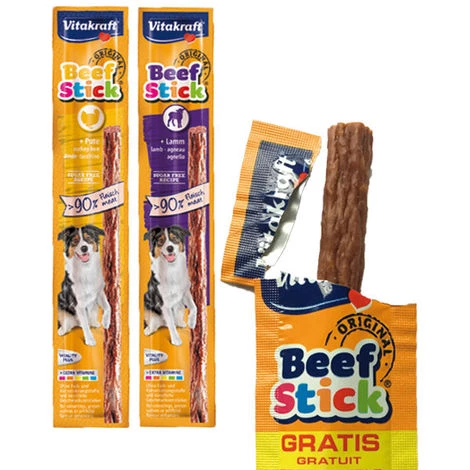 VITAKRAFT Beef Stick Friandises Pour Chien - Lot 5 Sachets Bâton Dinde 3 VITAKRAFT Beef Stick Friandises Pour Chien - Lot 5 Sachets Bâton Dinde