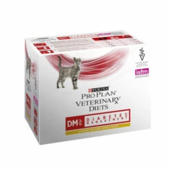 PROPLAN Boîtes Pro Plan Veterinary Diet DM St/Ox Diabetes Management Pour Chats Poulet 10 Sachets 85 G