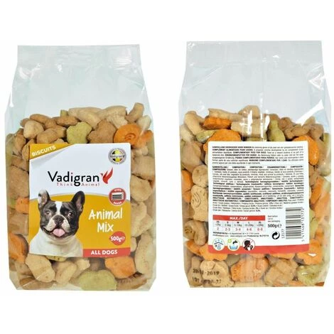 VADIGRAN Snack Chien Biscuits Animal Mix 500g 5 VADIGRAN Snack Chien Biscuits Animal Mix 500g – Image 3