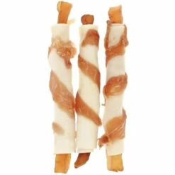 FERRIBIELLA Os 100% Naturel Avec Lanières De Poulet En Spirale Et Pommes De Terre De 12,5 Cm De Long