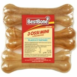 BESTBONE Mini Os Pour Chiens En Cuir De Vachette