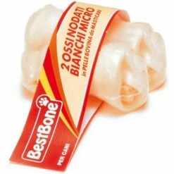 BESTBONE Micro Os Blanc En Cuir De Vachette Thermorétractable Pour Chiens