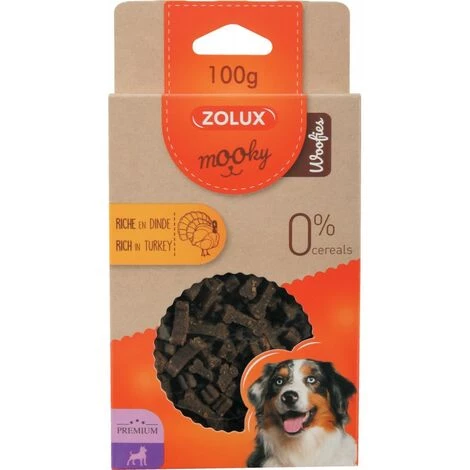 ZOLUX Friandise Mooky Prem Woofies Dinde 100g 4 ZOLUX Friandise Mooky Prem Woofies Dinde 100g – Image 2