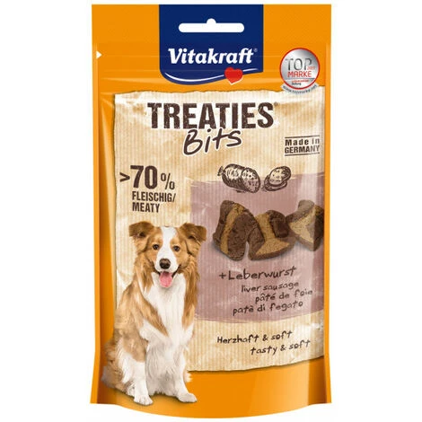 Friandises Pour Chien Treaties Bits Vitakraft Pâté De Foie 120 G 3 Friandises Pour Chien Treaties Bits Vitakraft Pâté De Foie 120 G