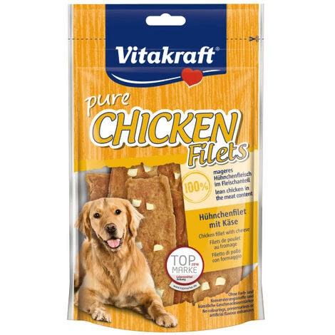 Bâtonnets Pour Chien Au Poulet Avec Dés De Fromage Vitakraft 80 G 3 Bâtonnets Pour Chien Au Poulet Avec Dés De Fromage Vitakraft 80 G
