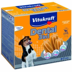 VITAKRAFT Sticks Dentaires 3 En 1 Multipack Dental 4 * 7 Sticks Pour Chiens De 4 à 10 Kg