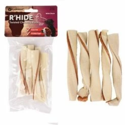 R Hide Twisted Chewing Rolls Avec Canard 12 Cm Désignation : R Hide Twisted Chewing Rolls Avec Canard 12 Cm | Conditionnement : 70 G MORIN IMPORT 520302