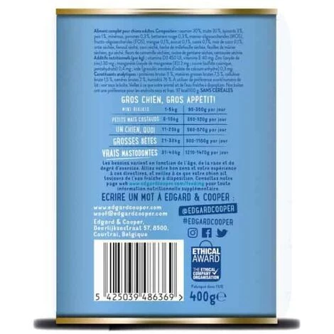 EDGARD & COOPER Patee Pour Chien Saumon Truite Chien 400gr 5 EDGARD & COOPER Patee Pour Chien Saumon Truite Chien 400gr – Image 3