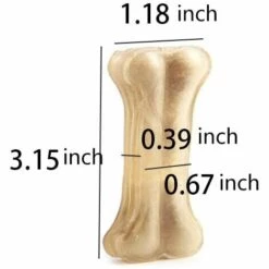 BRIDAY Chiens En Os Pour Animaux De Compagnie Os Naturels à Mâcher Huit Tripes Remplis D'os De Chien En Cuir Brut Savoureuses Friandises à Mâcher Pour Petit Chien/Grand Chien (12 Pcs / 3 Inch) -Alimentation pour chien Soldes 29601013 5