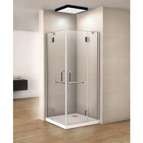 AICA SANITAIRE 80x80x190cm Cabine De Douche à Charniére Porte De Douche Paroi De Douche Accès D'angle Verre Anticalcaire 3 AICA SANITAIRE 80x80x190cm Cabine De Douche à Charniére Porte De Douche Paroi De Douche Accès D'angle Verre Anticalcaire