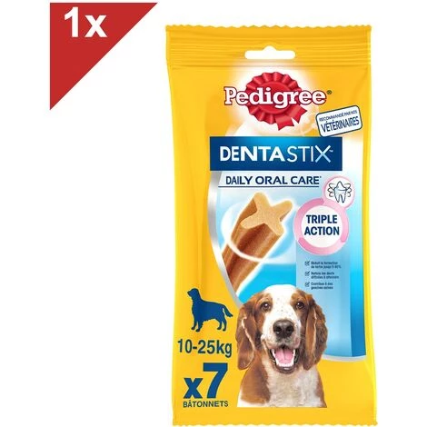 PEDIGREE Dentastix Friandises à Mâcher Moyen Chien 7 Sticks Dentaires (1x7) 3 PEDIGREE Dentastix Friandises à Mâcher Moyen Chien 7 Sticks Dentaires (1x7)