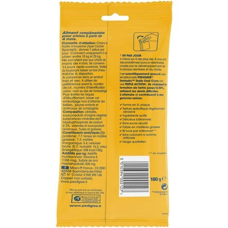 PEDIGREE Dentastix Friandises à Mâcher Moyen Chien 7 Sticks Dentaires (1x7) 4 PEDIGREE Dentastix Friandises à Mâcher Moyen Chien 7 Sticks Dentaires (1x7) – Image 2