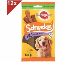 PEDIGREE Schmackos Récompenses Multi Mix Friandises Pour Chien 12x144g