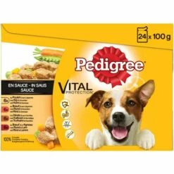 PEDIGREE 48 Sachets Fraîcheur En Sauce 4 Variétés Pour Chien 100g (2x24) -Alimentation pour chien Soldes 40983121 3