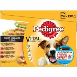 PEDIGREE 48 Sachets Fraîcheur En Sauce 4 Variétés Pour Chien 100g (2x24) -Alimentation pour chien Soldes 40983121 4