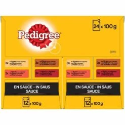 PEDIGREE 48 Sachets Fraîcheur En Sauce 4 Variétés Pour Chien 100g (2x24) -Alimentation pour chien Soldes 40983121 5