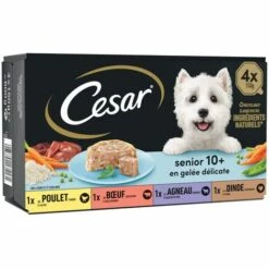 CESAR 24 Barquettes En Gelée 4 Variétés Pour Chien Senior 150g (6x4) -Alimentation pour chien Soldes 40983130 3