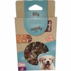 Friandise Pour Chiot, Forme Petit Os, 80 Grammes, Mix Poulet Bœuf. - Animallparadise