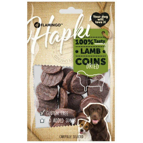 Friandise Pièces D'agneau Hapki BBQ Pour Chien 85 G Sans Gluten - Flamingo Pet Products 4 Friandise Pièces D'agneau Hapki BBQ Pour Chien 85 G Sans Gluten - Flamingo Pet Products – Image 2