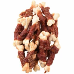 Friandise Os De Calcium Avec Canard Hapki BBQ Pour Chien170 G Sans Gluten. - Flamingo Pet Products