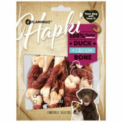 Friandise Os De Calcium Avec Canard Hapki BBQ Pour Chien170 G Sans Gluten. - Flamingo Pet Products -Alimentation pour chien Soldes 51741685 3