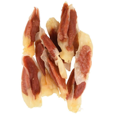 Friandise Lamelles De Lapin Enveloppé De Canard Hapki BBQ Pour Chien 85 G Sans Gluten - Flamingo Pet Products 3 Friandise Lamelles De Lapin Enveloppé De Canard Hapki BBQ Pour Chien 85 G Sans Gluten - Flamingo Pet Products