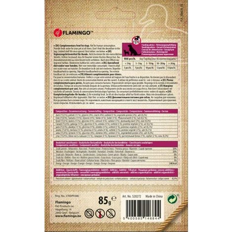 Friandise Canard Et Poisson Rouleaux De Sushi Hapki BBQ Pour Chien 85 G Sans Gluten - Flamingo Pet Products 5 Friandise Canard Et Poisson Rouleaux De Sushi Hapki BBQ Pour Chien 85 G Sans Gluten - Flamingo Pet Products – Image 3