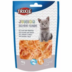 Friandise Junior Salmon Clouds Saumon Et Poulet Pour Chat, Poids: 40 G - Trixie