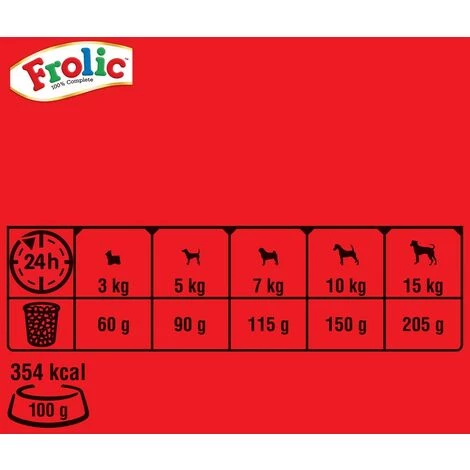 FROLIC Mini Croquettes à La Volaille Pour Petit Chien 6x1kg 6 FROLIC Mini Croquettes à La Volaille Pour Petit Chien 6x1kg – Image 4