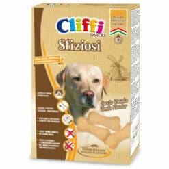CLIFFI Sfiziosi 850 G. Biscuits En Forme D'os Contenant Du Calcium. Aliment Complémentaire Pour Chien