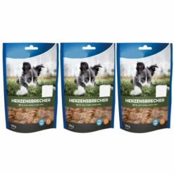 3 Sachets Friandise Au Poulet Forme De Cœurs 3 X 100g, Pour Chiens. - Animallparadise