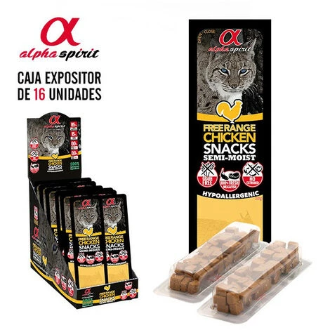 ALPHA SPIRIT Snack Bird Tacos Corral Pour Cat 16 Sacs X 35 GR 3 ALPHA SPIRIT Snack Bird Tacos Corral Pour Cat 16 Sacs X 35 GR