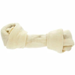 FERRIBIELLA Osso Mini: Os Blancs Pour Chiens 100% Naturel Avec Noeud Plat De Différentes Tailles
