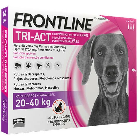 Frontline Tri-Act 20-40kg 3 Pipetas 3 Frontline Tri-Act 20-40kg 3 Pipetas