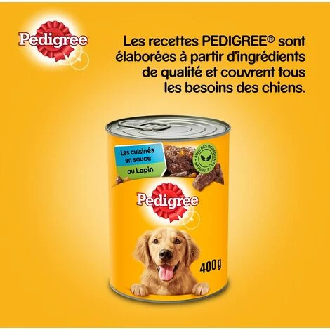 PEDIGREE 12 Boîtes En Sauce 3 Variétés Pâtée Pour Chien 400g (2x6) 7 PEDIGREE 12 Boîtes En Sauce 3 Variétés Pâtée Pour Chien 400g (2x6) – Image 5