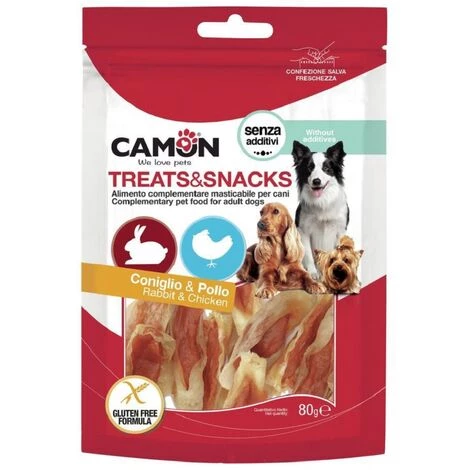 Camon Snack Rabbit Et Poulet Oreilles 80 G 14 Pices 3 Camon Snack Rabbit Et Poulet Oreilles 80 G 14 Pices