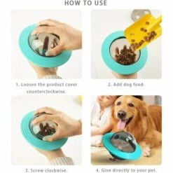 EINEMGELD 1 Distributeur De Friandises Pour Chiens，Jouet Pour Chien，mangeoire Pour Chien à Manger Lente IQ Treat Ball Distributeur De Nourriture Interactive Puzzle Jouets Pour Chiot -Alimentation pour chien Soldes 59333437 4
