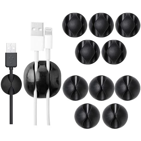FVO Clips Câbles Durables, Rangements De Câbles Et Serre-câbles, Maintient Et Cache-câbles De Bureau, Organiseur Et Gestion De Câbles De Recharge Pour TV Ordinateur PC Portable Maison Et Bureau, 10 Pcs 3 FVO Clips Câbles Durables, Rangements De Câbles Et Serre-câbles, Maintient Et Cache-câbles De Bureau, Organiseur Et Gestion De Câbles De Recharge Pour TV Ordinateur PC Portable Maison Et Bureau, 10 Pcs