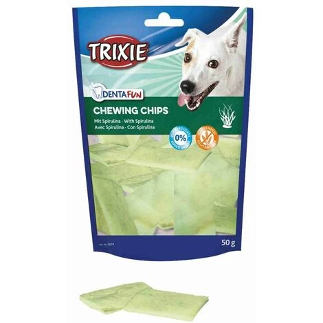 TRIXIE Denta Fun Spirulina Chewing Chips, 50 G 3 TRIXIE Denta Fun Spirulina Chewing Chips, 50 G
