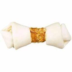 TRIXIE Denta Fun Knotted Chicken Chewing Bones, 11 Cm, 2 Pcs/70 G
