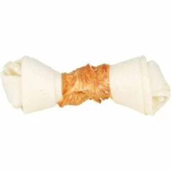 TRIXIE Denta Fun Knotted Chicken Chewing Bone, 15 Cm, 70 G