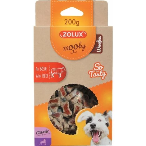 ZOLUX Mooky Clas Woofies Boeuf 200g 3 ZOLUX Mooky Clas Woofies Boeuf 200g