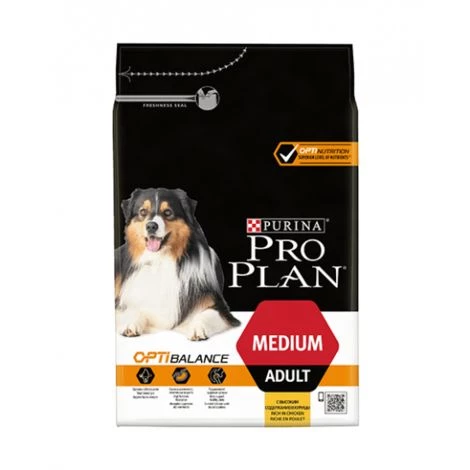 PROPLAN Croquettes Pro Plan Medium Adult OptiBalance Sac 3 Kg 3 PROPLAN Croquettes Pro Plan Medium Adult OptiBalance Sac 3 Kg