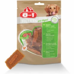 8IN1 Friandises Pour Chien Spéciales Digestion Pro Digest Saveur Poulet 8 In 1 Filets 80 G